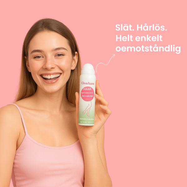 OceAura - Hårborttagningsskum, Säg hejdå till irritaion och stubb